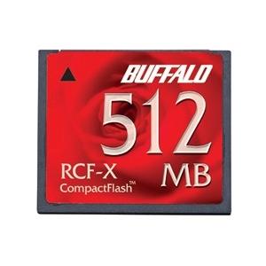 Buffalo コンパクトフラッシュ [512MB/ハイコストパフォーマンスモデル] (RCF-X512MY)｜acthink-shop