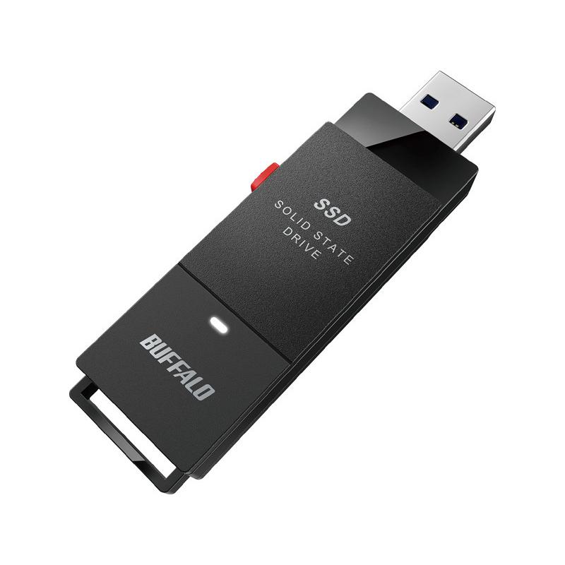 Buffalo スティック型SSD [500GB/USB3.2(Gen1)/TV対応] (SSD-PUT500U3-BKC)｜acthink-shop