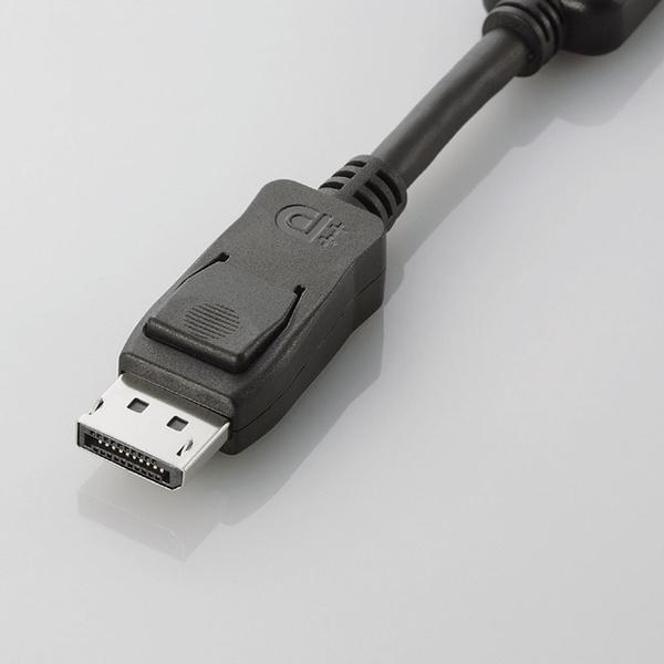 ELECOM DisplayPort-DVI変換アダプタ [ディスプレイポートオス-DVI D24pinメス] (AD-DPDBK)｜acthink-shop｜02
