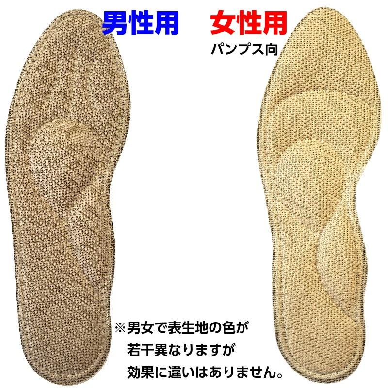 中敷き 衝撃吸収 偏平足 土踏まず かかと アーチサポート アクティカ 楽歩 インソール 3足セット | 木原産業 | 04