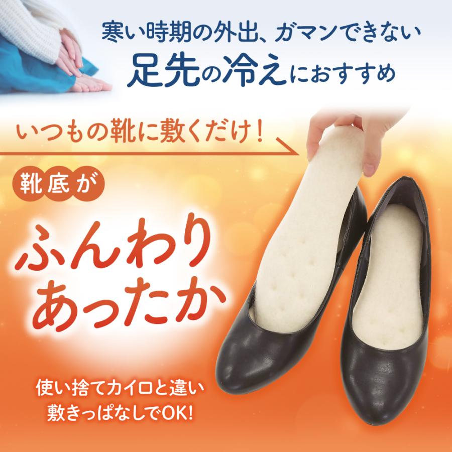 インソール 中敷き 暖かい あったかい 防寒 蒸れない 消臭 足 冷え対策 グッズ 冷え性 106 ウール｜actika｜04