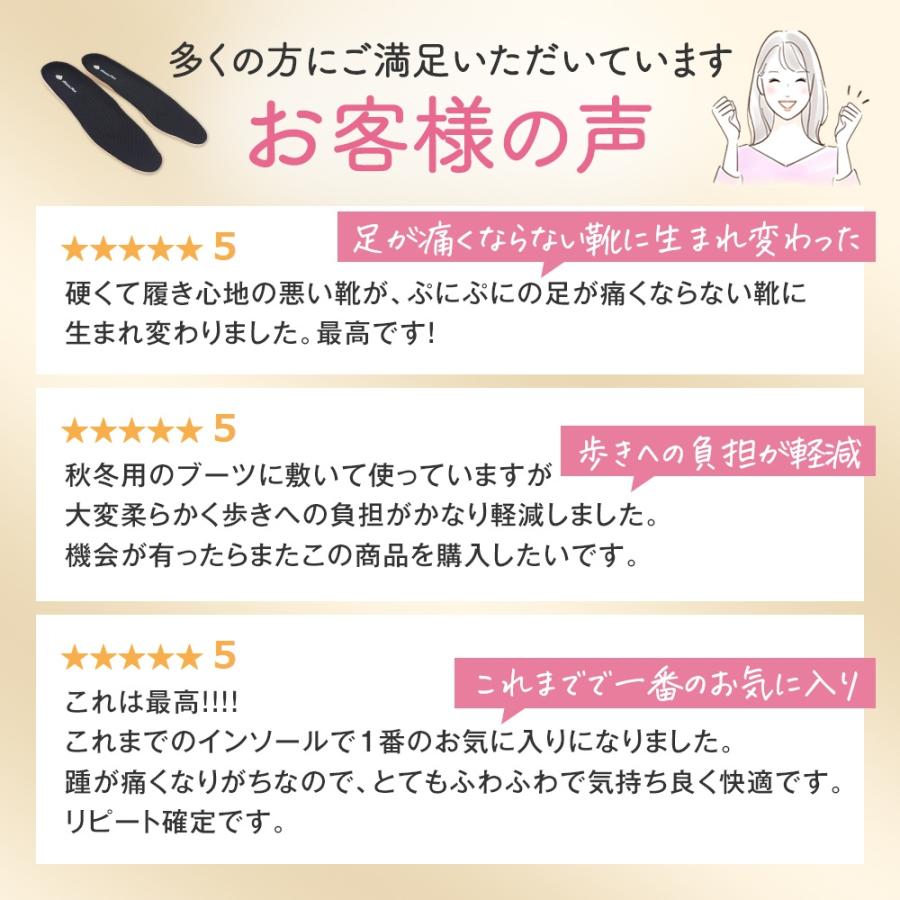 インソール 中敷き マシュマロ プラス 低反発 アーチサポート 疲れ 対策 抗菌 防臭 高反発 歩きやすい 3D ホールド ギフト プレゼント |  | 16