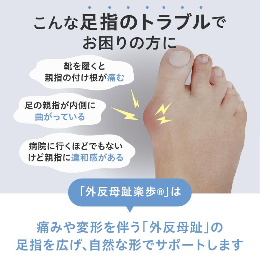 外反母趾 サポーター 日本製 親指 痛い 348 外反母趾楽歩 BIG