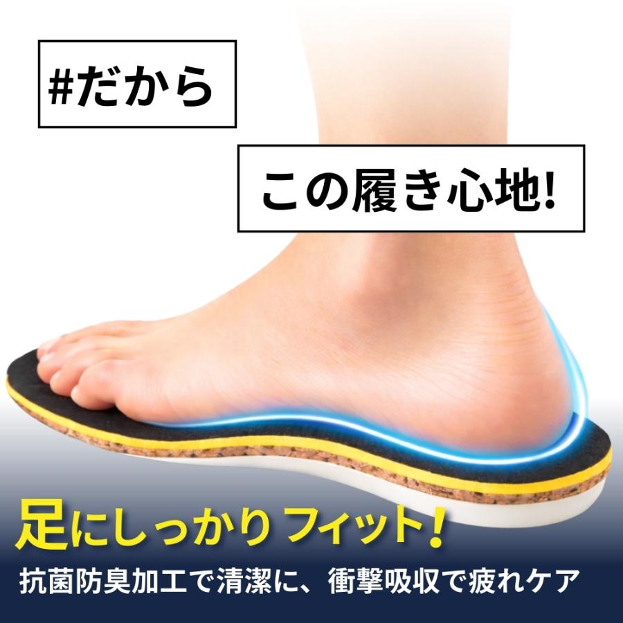 インソール 中敷き コルク コンフォートカップ 衝撃吸収 通気性 軽量 快適 弾力性 足にフィット 歩きやすい テーマパーク 長時間歩行 立ち仕事 抗菌防臭加工 |  | 05