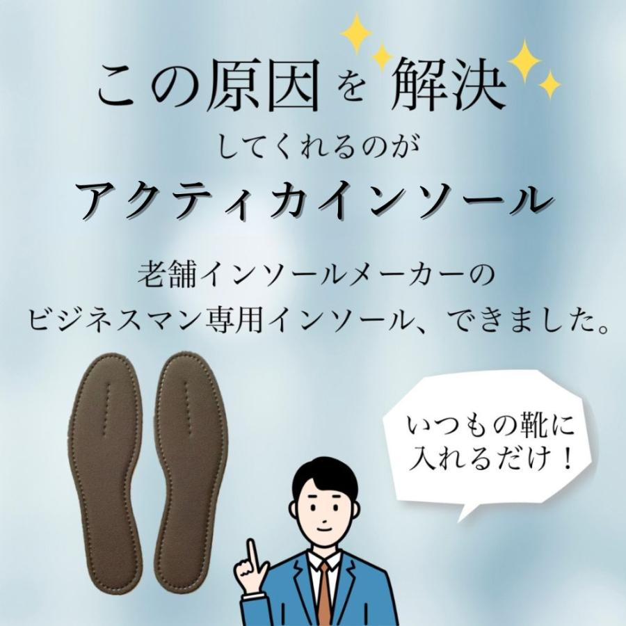 インソール 靴 中敷き 革靴 ムレ 蒸れ対策 消臭 足の臭い対策 薄い 足の匂いをとる方法 100 アクティカ インソール | 木原産業 | 04