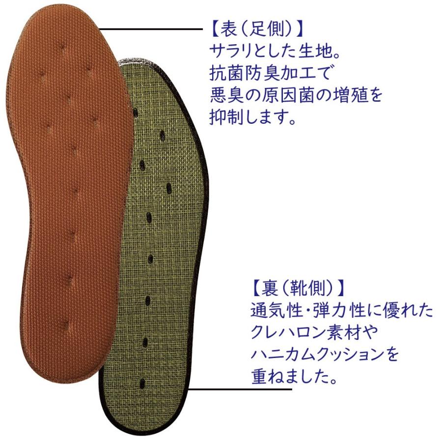 インソール 中敷き 消臭 蒸れ 足ムレ 臭い対策 薄い 足の臭い対策 足の臭いとる方法 革靴 抗菌 アクティカ インソール | 木原産業 | 02