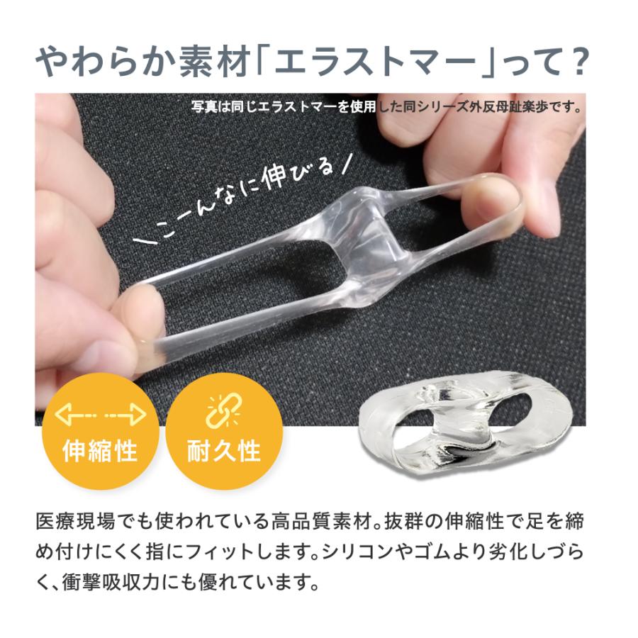 内反小趾 サポーター 日本製 小指 痛い 171内反小趾楽歩 おとくな1足セット 清潔 洗える エラストマー 日本製 両足 ポイント利用 | 木原産業 | 05