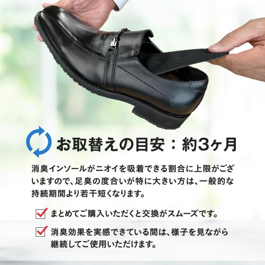 インソール 消臭 悪臭 臭い 蒸れ 足ムレ 対策 メンズ 中敷き 薄い ビジネス 革靴 サイズ別 悪臭防衛隊 フリーサイズ 大きめ ポイント利用 | 木原産業 | 15