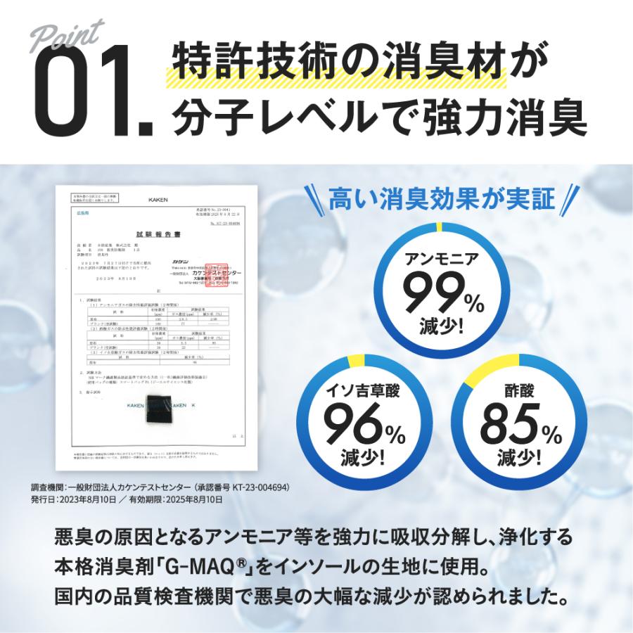 インソール 消臭 悪臭 臭い 蒸れ 足ムレ 対策 メンズ 中敷き 薄い ビジネス 革靴 サイズ別 悪臭防衛隊 フリーサイズ 大きめ ポイント利用 | 木原産業 | 05