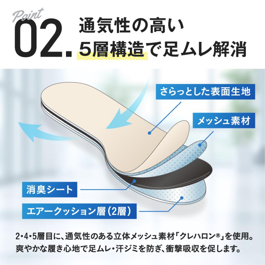 インソール 消臭 悪臭 臭い 蒸れ 足ムレ 対策 メンズ 中敷き 薄い ビジネス 革靴 サイズ別 悪臭防衛隊 フリーサイズ 大きめ ポイント利用 | 木原産業 | 07