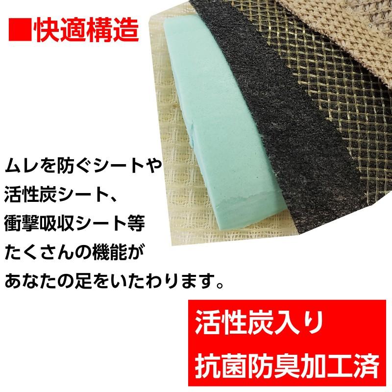 インソール 中敷き 靴 衝撃吸収 偏平足 土踏まず かかと アーチサポート アクティカ 楽歩 インソール 188 189 | 木原産業 | 02