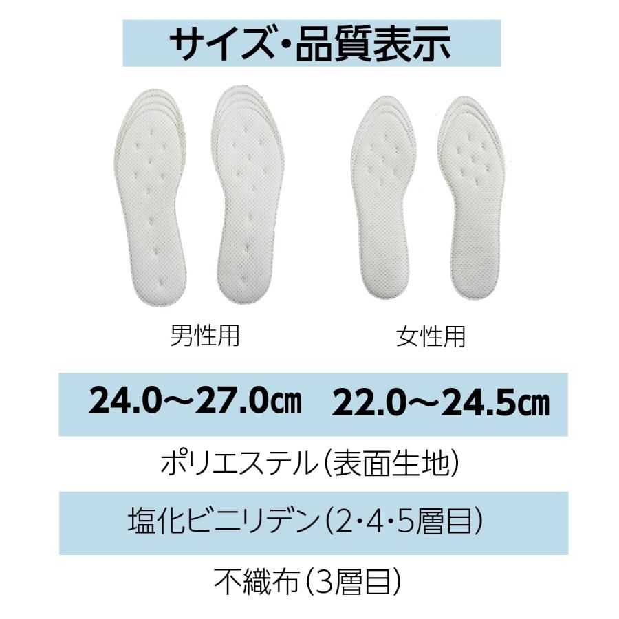 インソール 3足 セット 中敷き 接触冷感 蒸れ 足ムレ 対策 薄い 臭い対策 冷却 グッズ スニーカー クールドライ 女性用 | 木原産業 | 10
