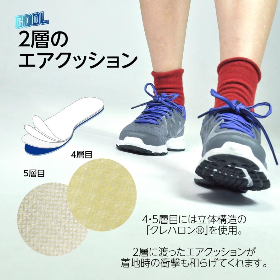 インソール 3足 セット 中敷き 接触冷感 蒸れ 足ムレ 対策 薄い 臭い対策 冷却 グッズ スニーカー クールドライ 女性用 | 木原産業 | 06