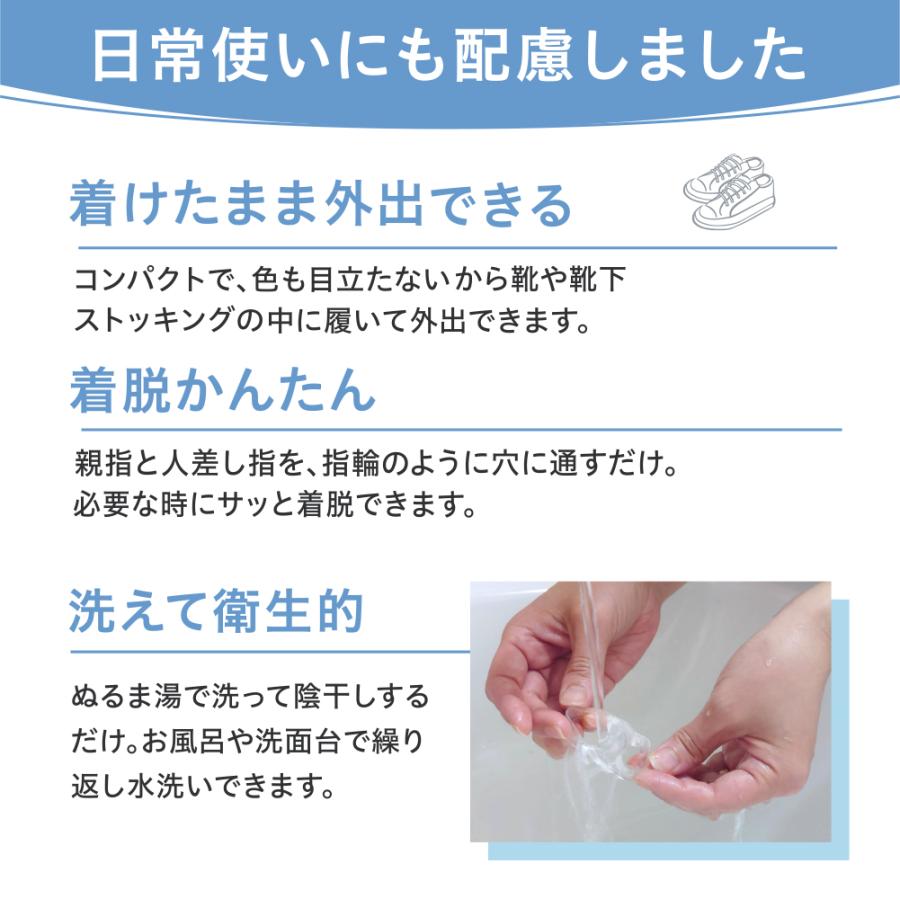 外反母趾 サポーター 日本製 親指 痛い 348 外反母趾楽歩 BIG サイドサポート タイプ 1個 片足分 ポイント利用　 | 木原産業 | 07