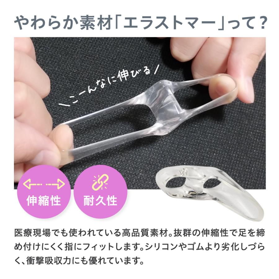 内反小趾 サポーター 日本製 小指 痛い 349 内反小趾楽歩サイドサポート付 ２個セット １足分 柔らかい 広がる ポイント利用 | 木原産業 | 03