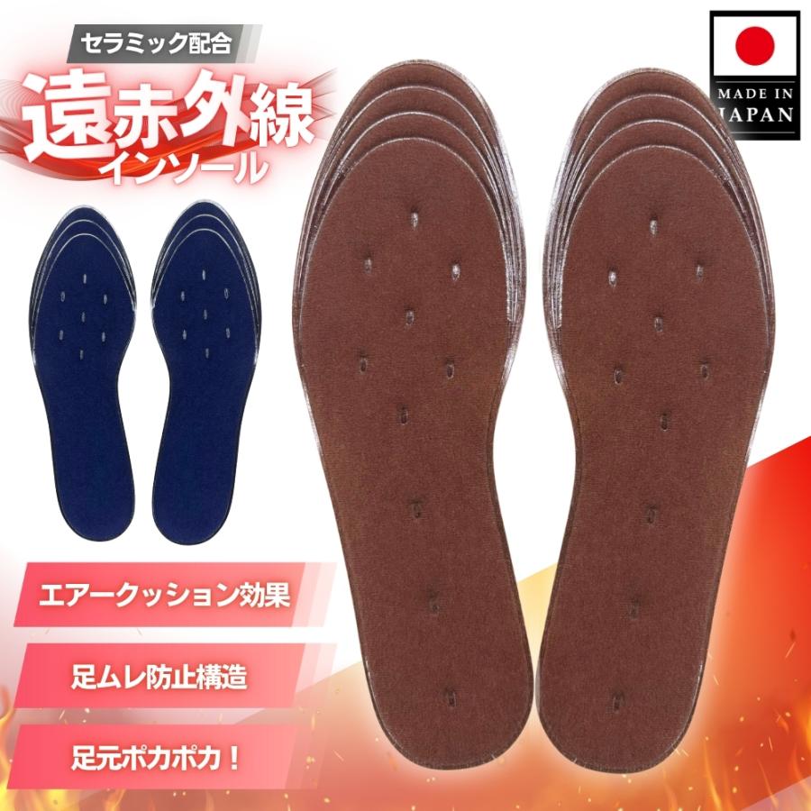 木原産業 インソール 中敷き 暖かい 防寒 薄い 蒸れ 足ムレ 対策 足