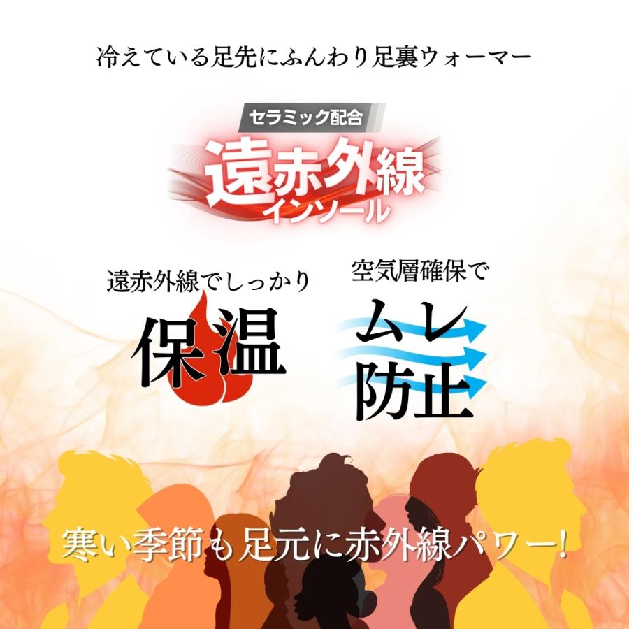 インソール 中敷き 暖かい 防寒 薄い 蒸れ 足ムレ 対策 足 冷え対策 グッズ 冷え性 516 遠赤外線 温活 足元 ぽかぽか | 木原産業 | 03