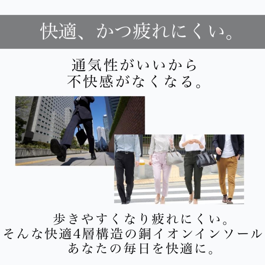 インソール 3足 セット 中敷き 足ムレ 蒸れ 対策 消臭 薄い 殺菌 足の臭い対策 足の匂いをとる方法 銅 イオン | イオン | 10
