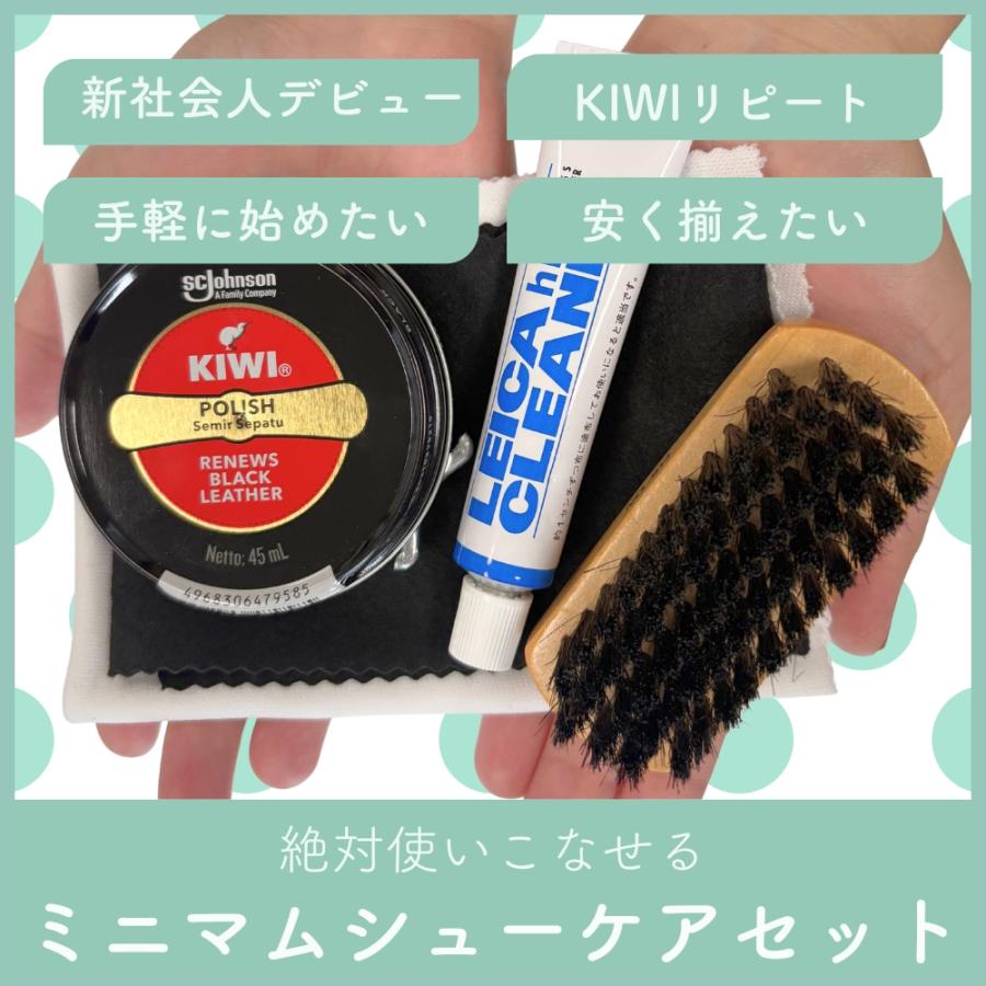 靴磨き セット シューケア 革靴 簡単 KIWI ギフト 就職祝い マスター