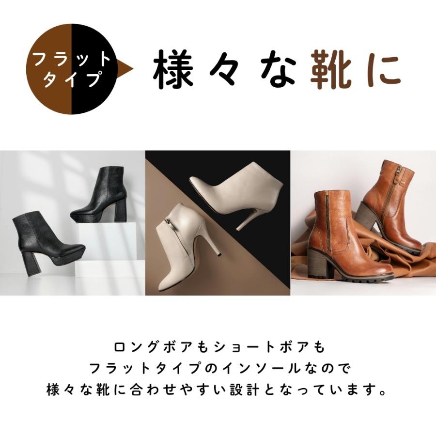 インソール 中敷き 暖かい 防寒 寒さ対策 足 冷え対策 グッズ 冷え性 低反発 ボア インソール ショートボア フルソール ブラック おまけ付き | 木原産業 | 09