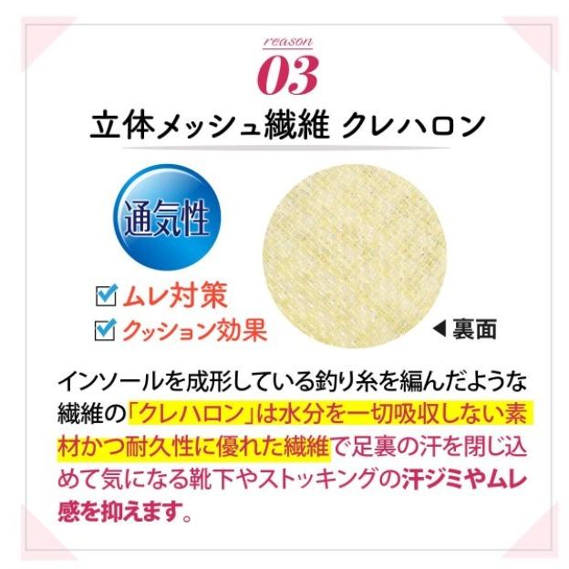 インソール 中敷き 消臭 蒸れ 足ムレ 予防 薄い 足の臭い対策 足の臭いとる方法  パンプス デオプリンセス ブラック ベージュ | 木原産業 | 09