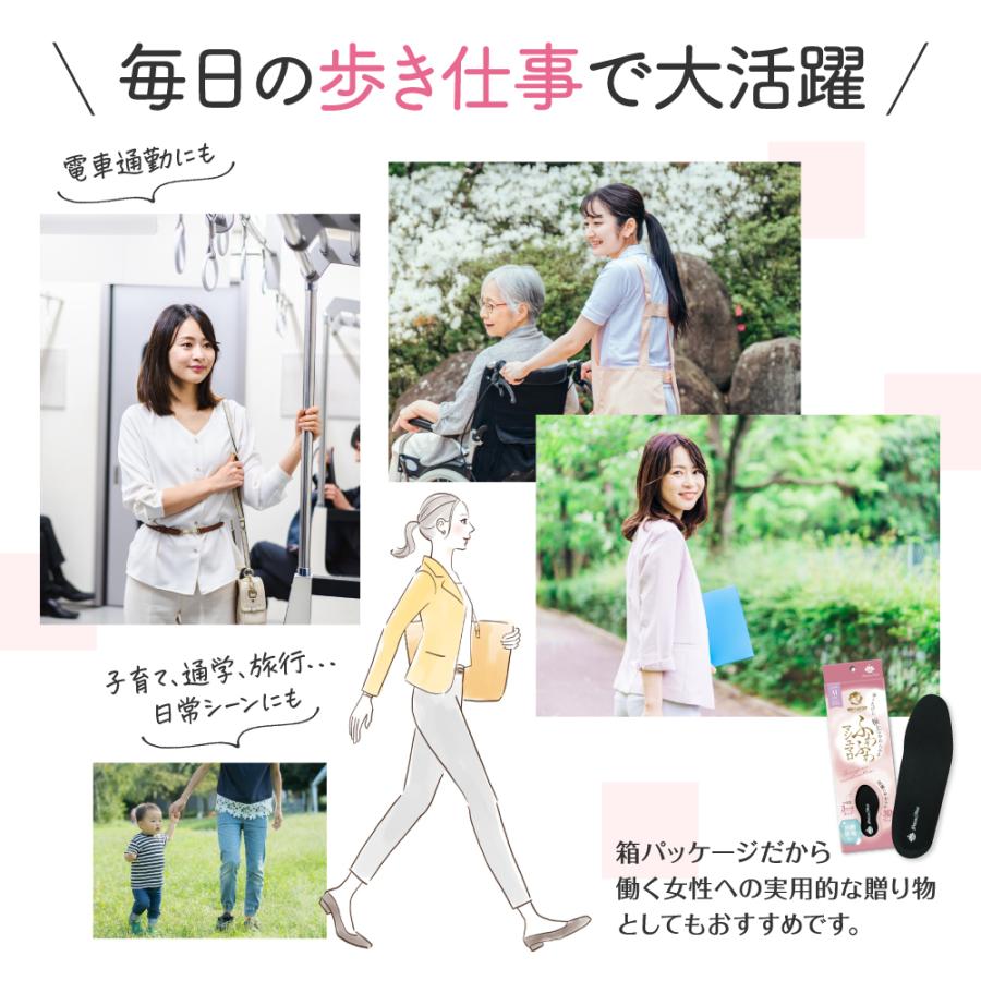 インソール 中敷き ラッピング ギフト アーチサポート 疲れ 対策 抗菌 防臭 高反発 歩きやすい マシュマロ ふわふわ ポイント利用 | 木原産業 | 09
