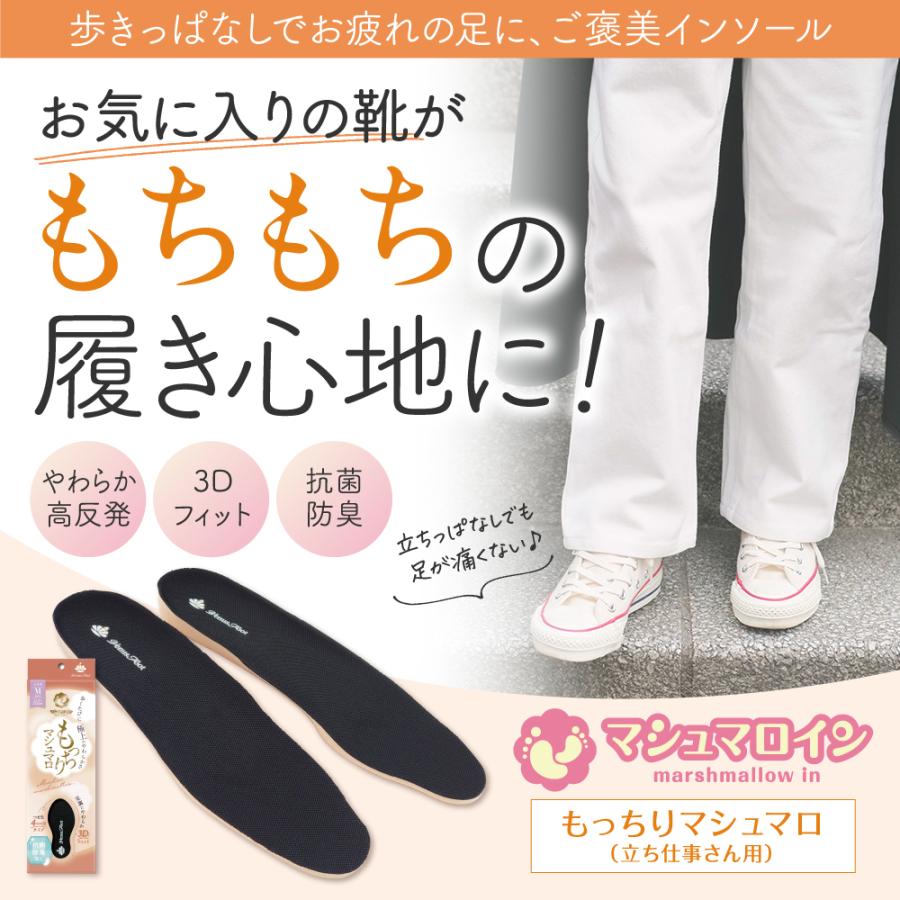 インソール もっちり 母の日 ギフト ラッピング 健康 中敷き 衝撃吸収 抗菌 防臭 疲れ 対策 高反発 マシュマロ プレゼント ポイント利用 | 木原産業 | 01