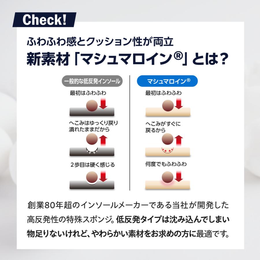 インソール 中敷き 父の日 防臭 衝撃吸収 偏平足 土踏まず かかと アーチサポート 疲れ 対策 高反発 極上マシュマロ ギフト 健康 ラッピング ポイント利用 | 木原産業 | 06