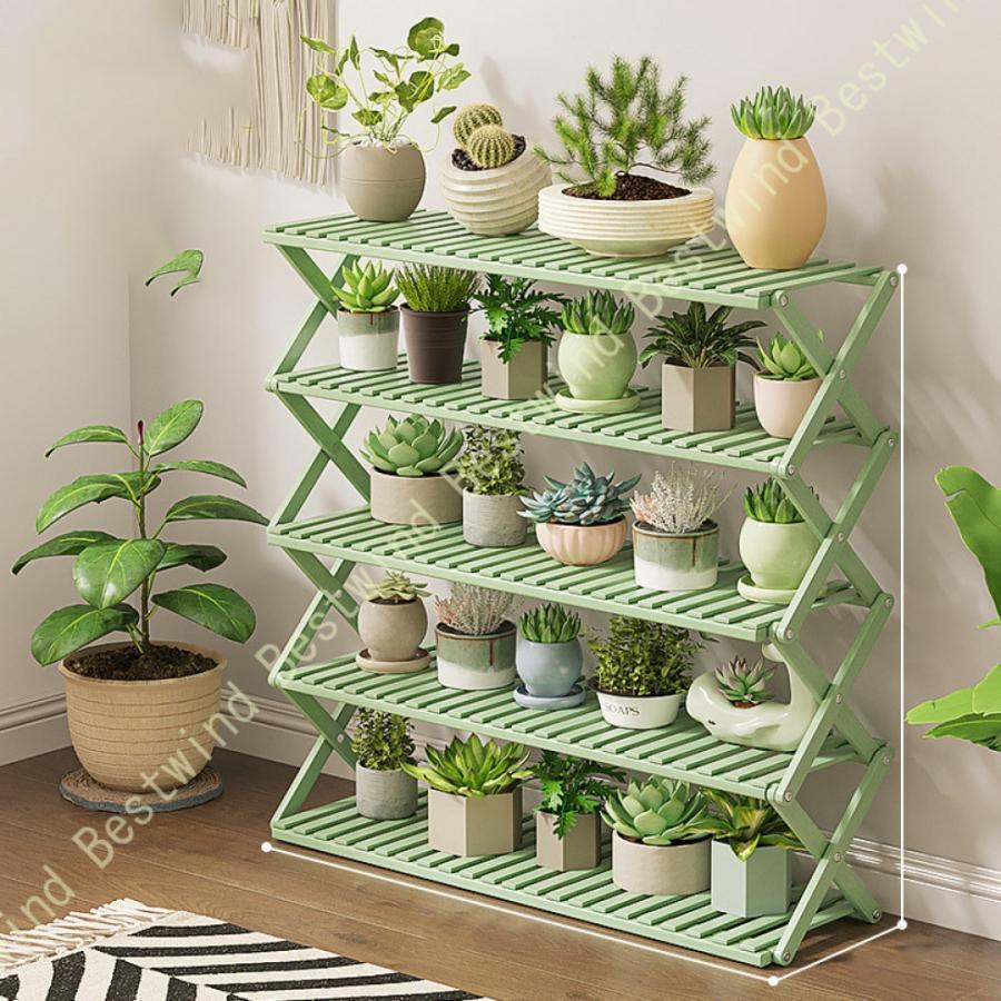 フラワースタンド 木製 ガーデンラック 棚 鉢スタンド 多肉植物 観葉