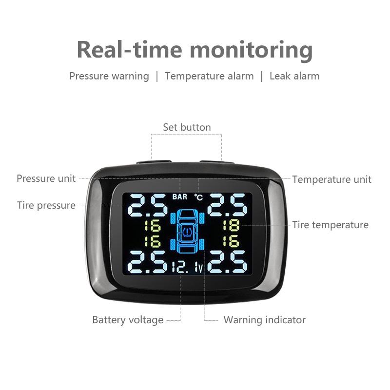 Jansite Car TPMS タイヤ空気圧監視システムセンサー シガーライター USB ポート自動セキュリティアラームシステムタイヤ空気圧｜action-store｜07