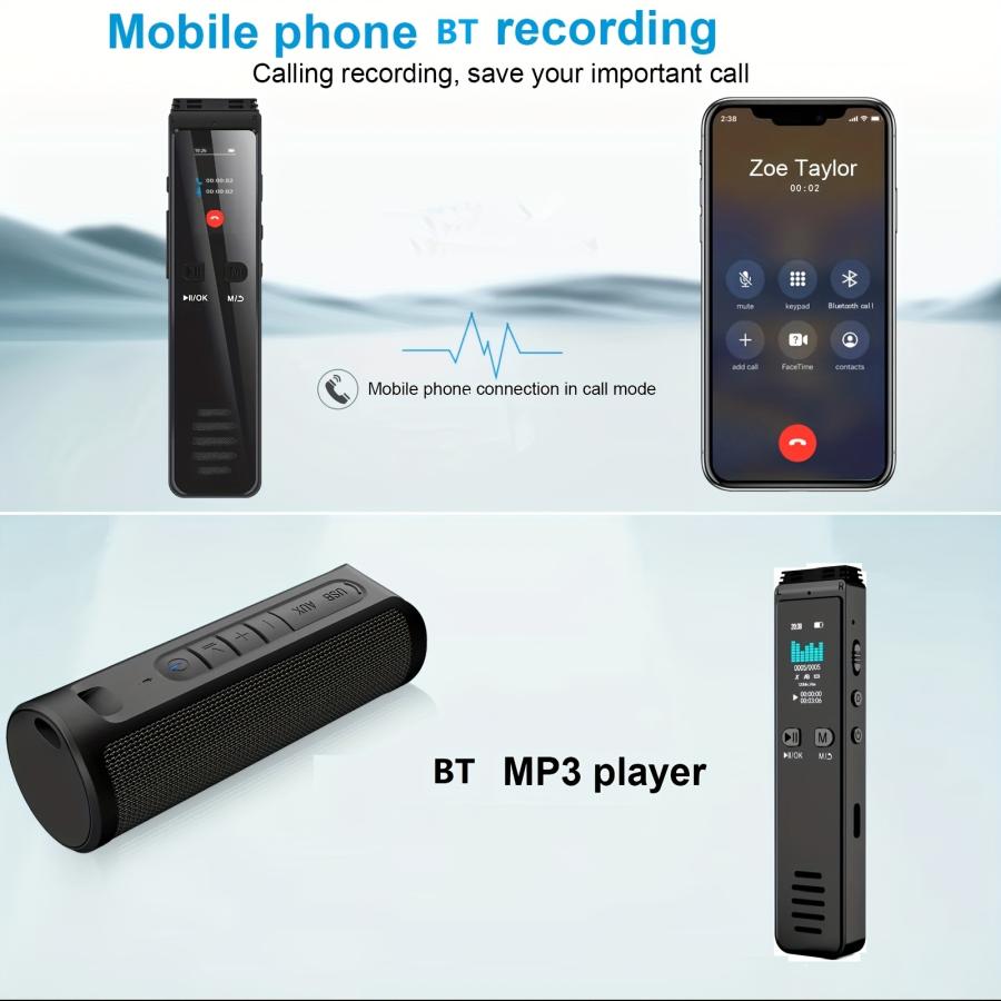 32GB音声認識デジタルオーディオレコーダーUSBペンは、BT電話録音をサポートしています。｜action-store｜03