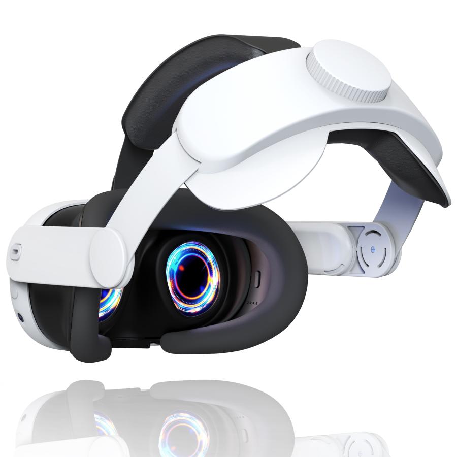 Oculus Quest 3 ヘッドバンドと互換性があり、VR ヘッドセットのサポートと快適さを強化する軽量で調整可能なアクセサリ (ホワイト)(ブラック)VR アクセサリ 調｜action-store｜11