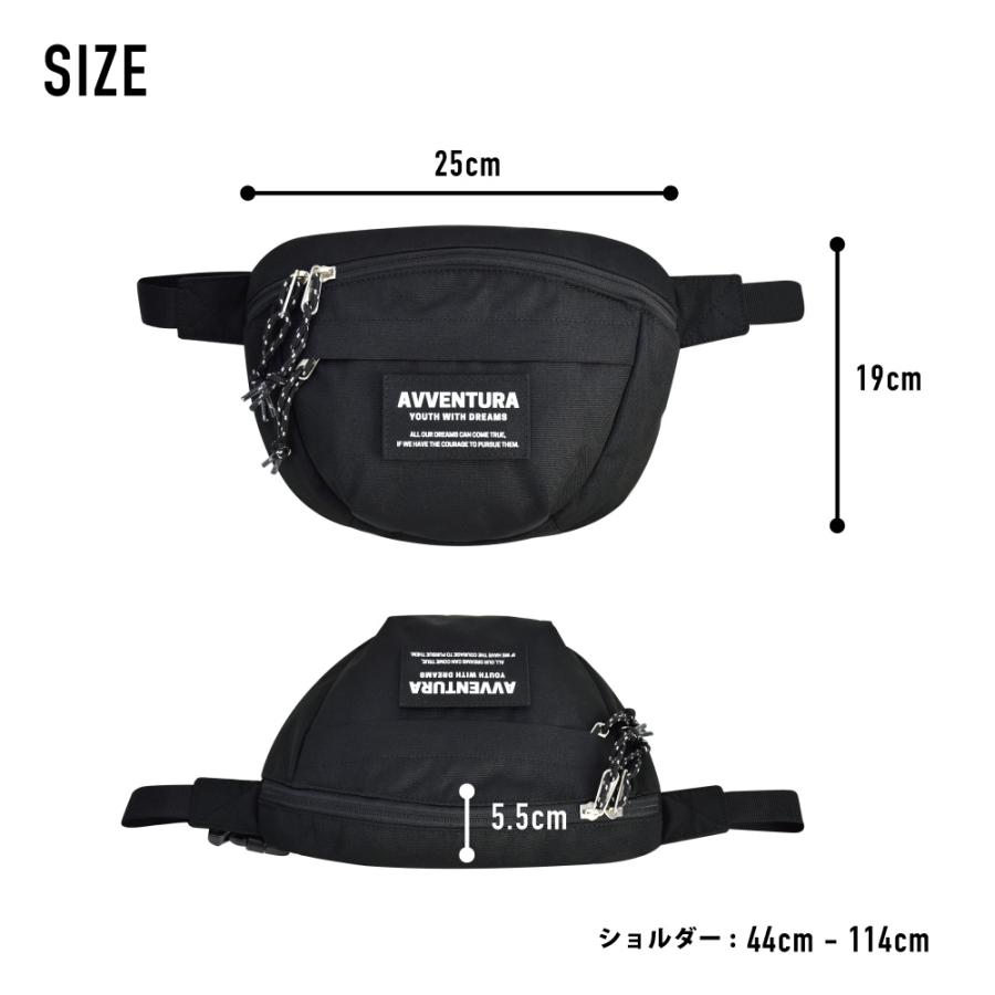 ウエストバッグ ボディバッグ 撥水 ミニバッグ コンパクト レディース メンズ 通勤 通学 旅行 バイク 自転車 大人 学生 子供 おしゃれ ブランド アヴェンチュラ | ブランド登録なし | 19