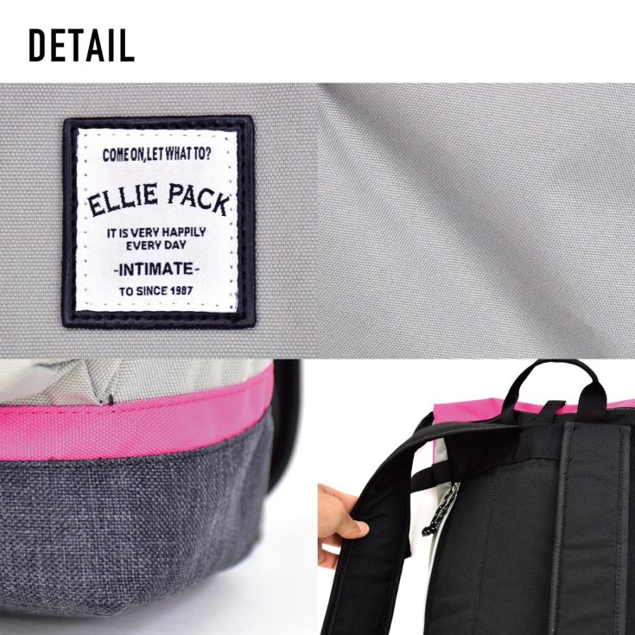 ELLIE（エリー） リュック スクエア ボックス型 マチ 大きい