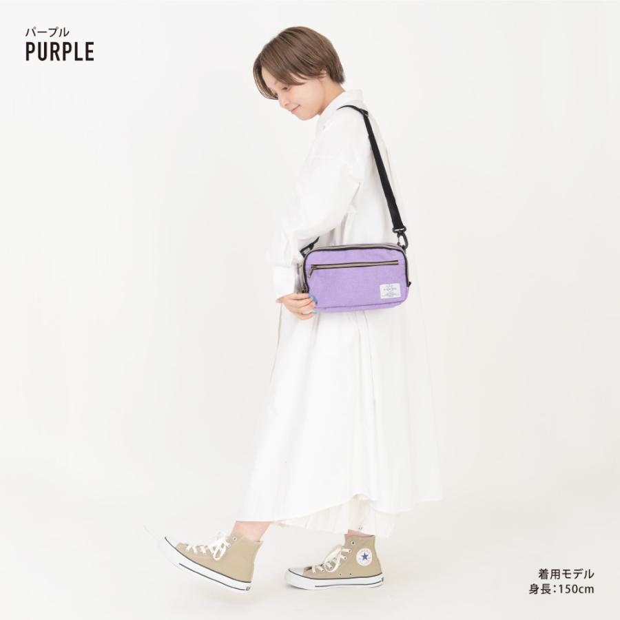 ショルダーバッグ ミニバッグ 2ルーム ポーチ 小さめ スクエア