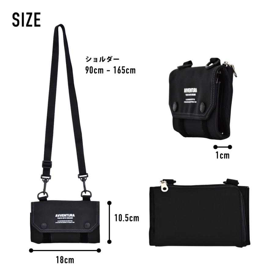 メール便送料無料 訳ありアヴェンチュラ ショルダーバッグ ミニショルダー 男女兼用 小さめ パスケース 財布 サイフ お財布ショルダー カジュアル ストリート |  | 22