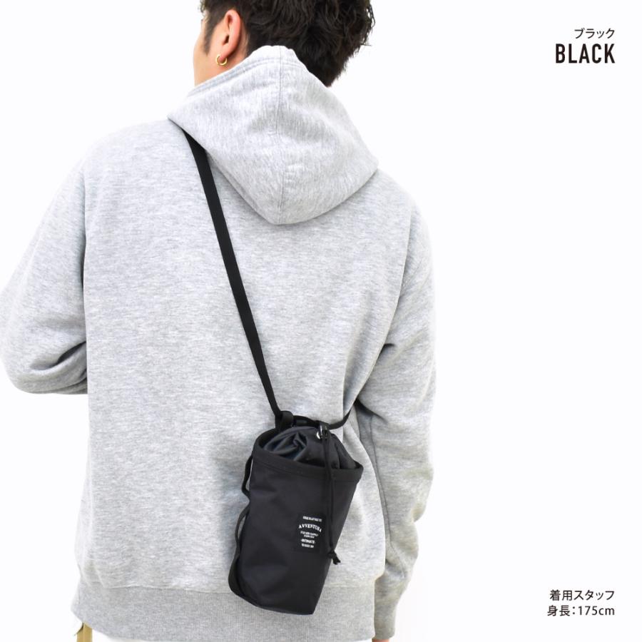 ショルダーバッグ 小さめ 巾着 カラビナ ミニバッグ レディース メンズ