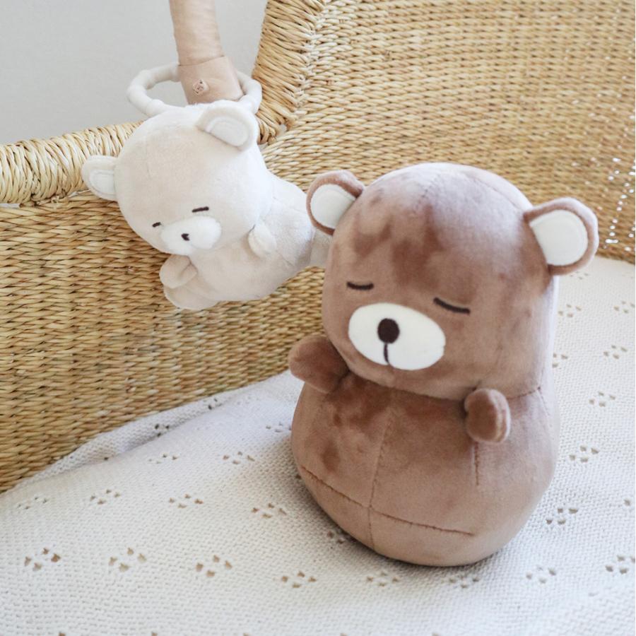 アマノッポ ベビー ラトル おきあがりこぼし 0歳 1歳 洗える 布