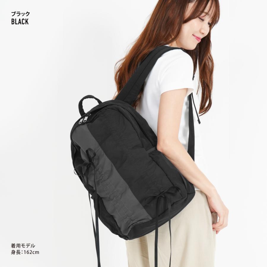 ドロストリュック リュックサック 17L 撥水 軽い a4 デイパック リボン