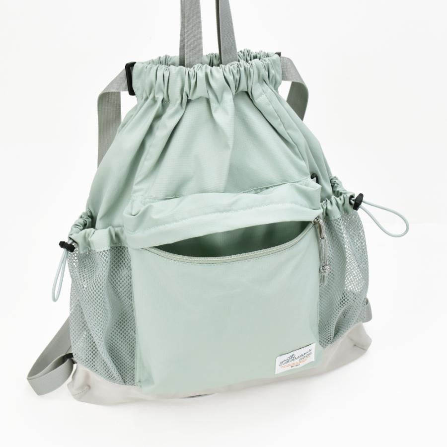 ナップサック リュック 巾着リュック レディース バッグ 15L a4 軽い