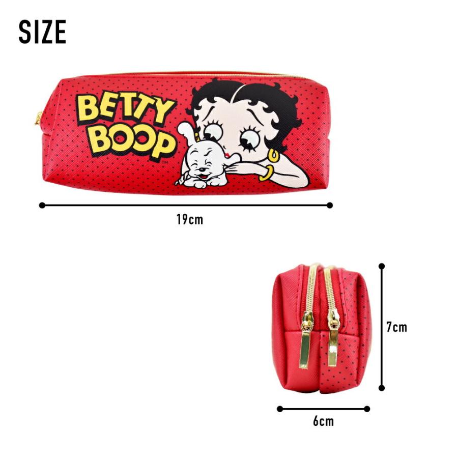 ベティー ブープ ペンケース 筆箱 レディース 女子 大人 高校生 合成皮革 2ルーム ファスナー キャラクター Bet 014b Action 通販 Yahoo ショッピング