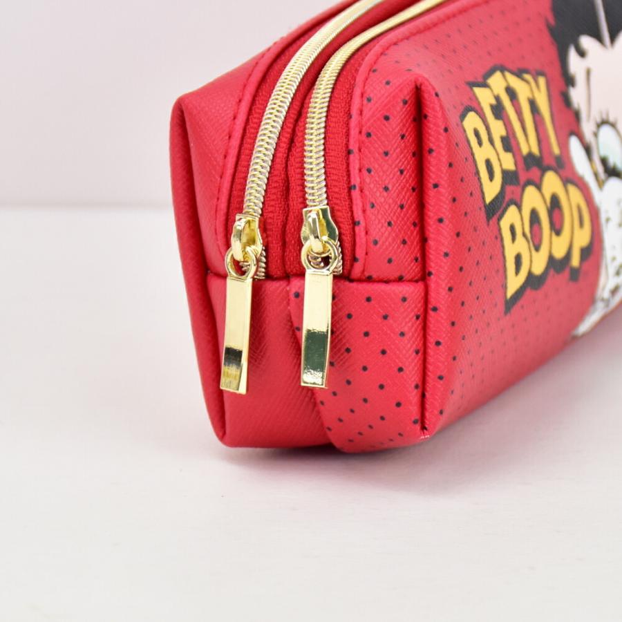 ベティー ブープ ペンケース 筆箱 レディース 女子 大人 高校生 合成皮革 2ルーム ファスナー キャラクター Bet 014b Action 通販 Yahoo ショッピング