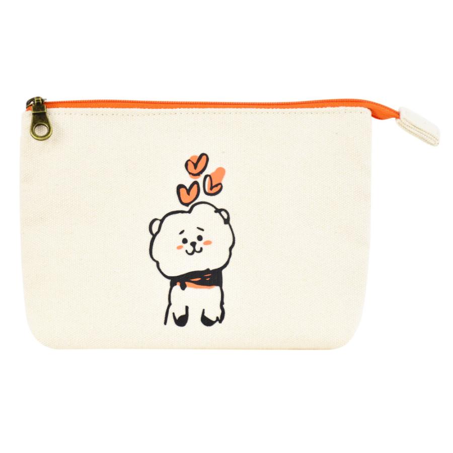 Bt21 公式ライセンス商品 グッズ Rj Mbt 155 ポーチ 化粧ポーチ コスメポーチ キャンバス 2ルーム レディース 可愛い Bt21 0006 C02 Action 通販 Yahoo ショッピング