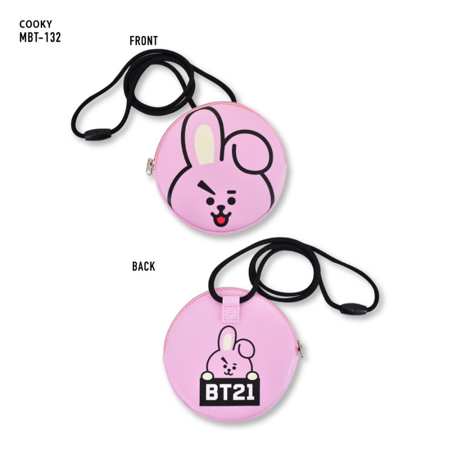 BT21 公式ライセンス商品 グッズ ネックパース 合皮 小銭入れ