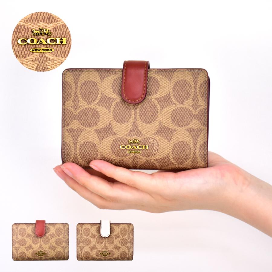 COACH コーチ 財布 レディース 二つ折り 小銭入れ カードケース