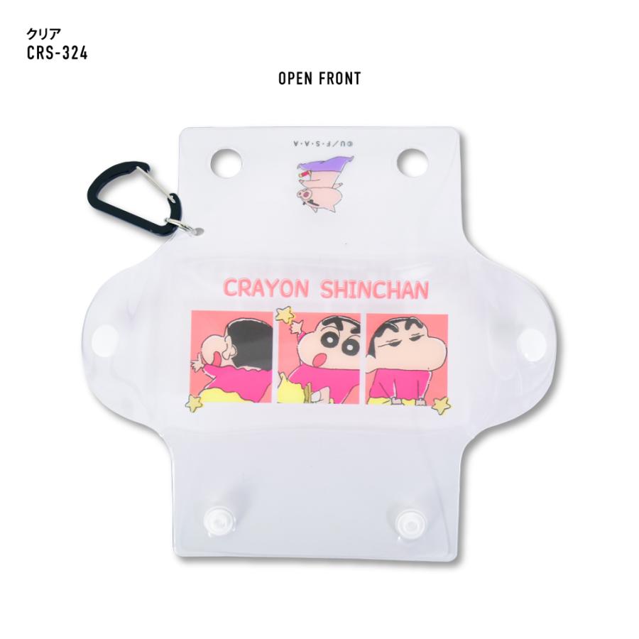 クリアマルチケース Sサイズ 小物入れ ポーチ カラビナ 定期入れ キー