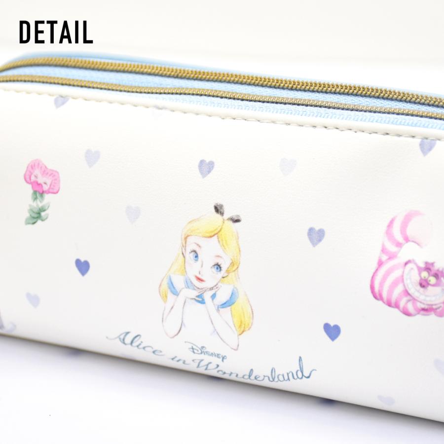 ふしぎの国のアリス ディズニー ペンケース 筆箱 文具 ステーショナリー ポーチ 白うさぎ チェシャ猫 2ルーム 携帯用 可愛い かわいい 人気 キャラクター グッズ Disney0152 Action 通販 Yahoo ショッピング