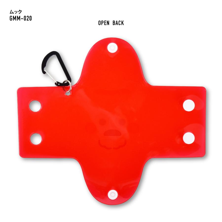 ガチャピン ムック クリアポーチ ミニポーチ カラビナ 小物入れ