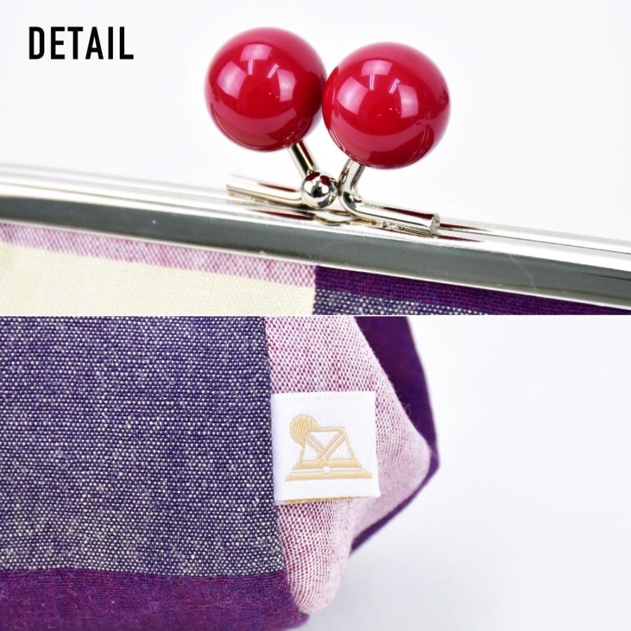 ポーチ 小物入れ レディース 女子 安心の日本製 伊勢木綿 がま口