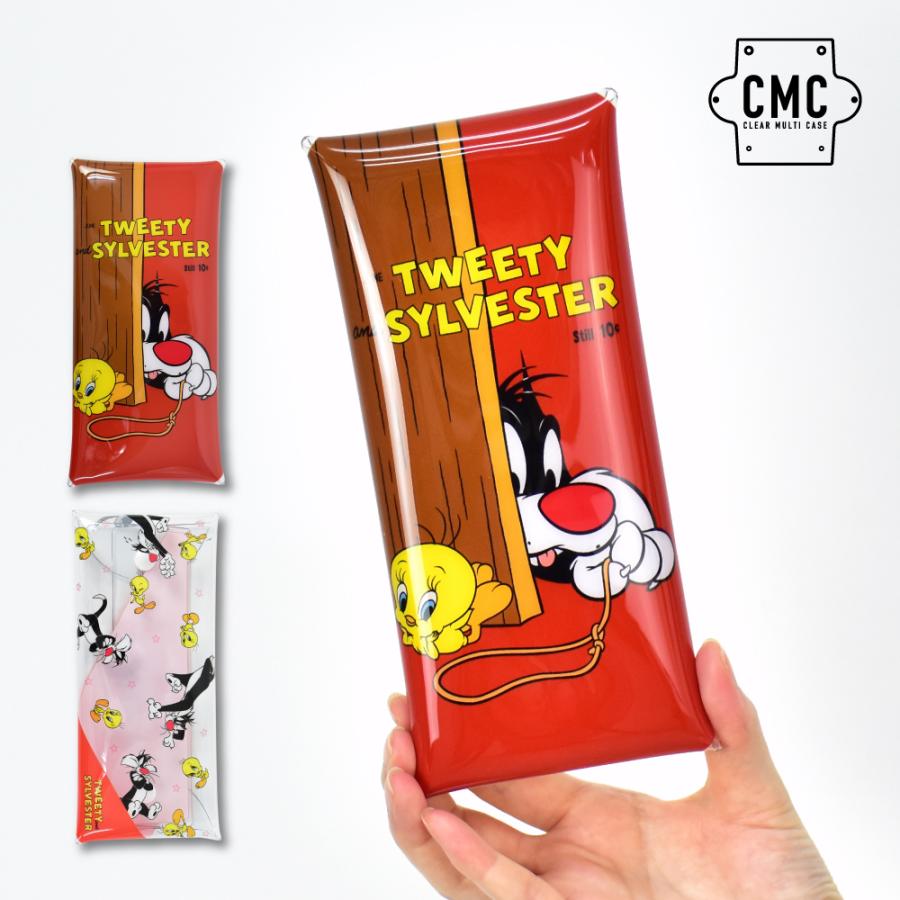 ルーニーテューンズ クリアマルチケース Lサイズ ペンケース 小物入れ